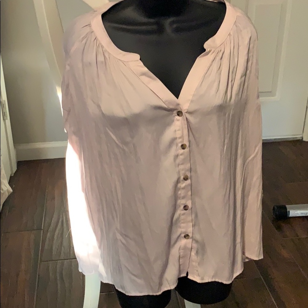 Pale pink blouse